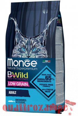 Monge Bwild Low Grain Adult Acciughe 1,5 kg Per Gatti