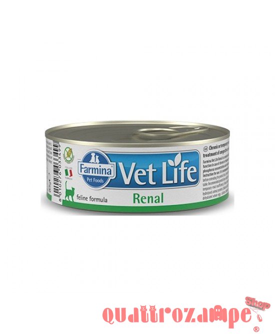 Farmina Vet Life Renal 85 gr Scatoletta Umido Gatti