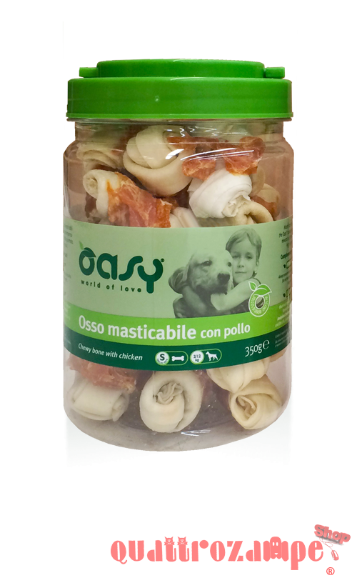 Oasy Snack Osso Masticabile Con Pollo Tg S 350 g per Cani