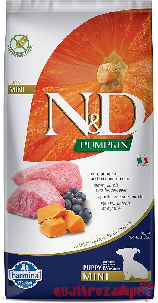 Farmina N/D Pumpkin Grain Free Puppy Mini Agnello e Zucca