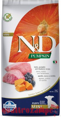 Farmina N/D Pumpkin Grain Free Puppy Mini Agnello e Zucca