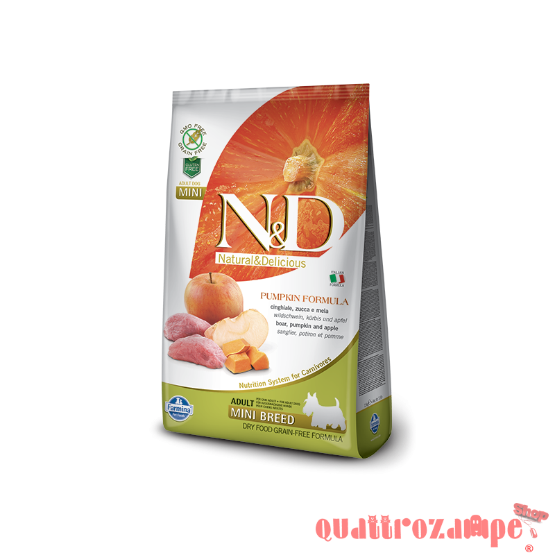 Farmina N/D Pumpkin Grain Free Adult Mini Cinghiale e Zucca