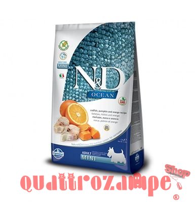Farmina N/D Ocean Pumpkin Grain Free Adult Mini Merluzzo e Zucca