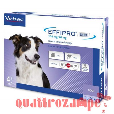 Virbac Effipro Duo Spot-on 10 - 20 kg 4 Pipette Cane