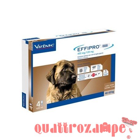 Virbac Effipro Duo Spot-on 40 - 60 kg 4 Pipette Cane