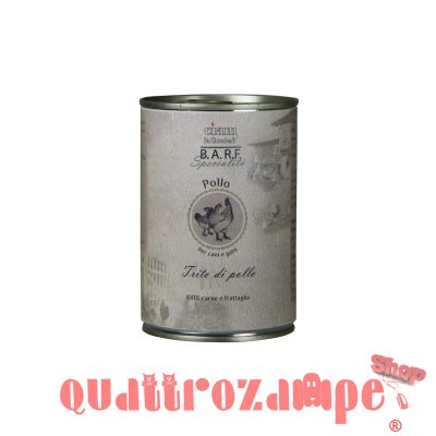 Barf Dr. Clauder's Trito Pollo 400 gr Umido Per Cane e Gatto