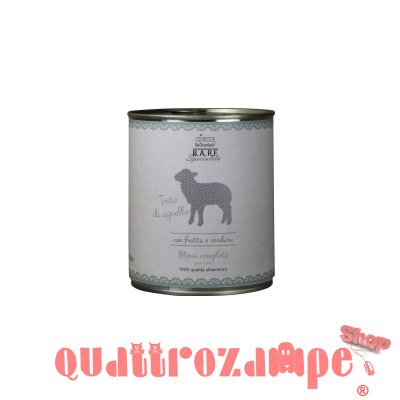Barf Dr. Clauder's Menu Completo Trito Agnello 800 gr Umido Per Cane
