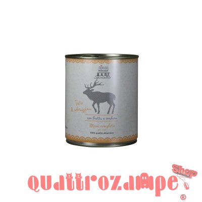 Barf Dr. Clauder's Menu Completo Trito Selvaggina 800 gr Umido Per Cane