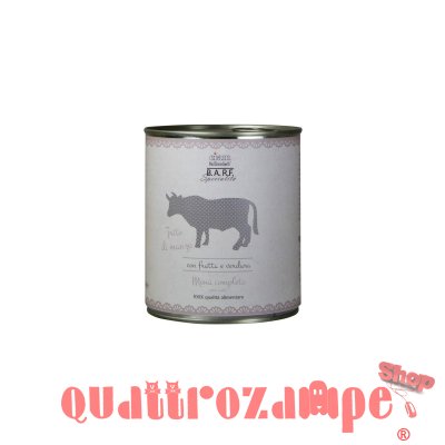 Barf Dr. Clauder's Menu Completo Trito Manzo 800 gr Umido Per Cane