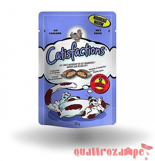 Catisfactions Snack Per Gatti 60 gr Anatra