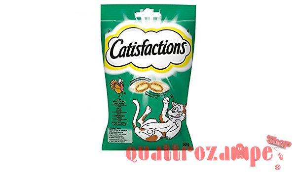 Catisfactions Snack Per Gatti 60 gr Tacchino