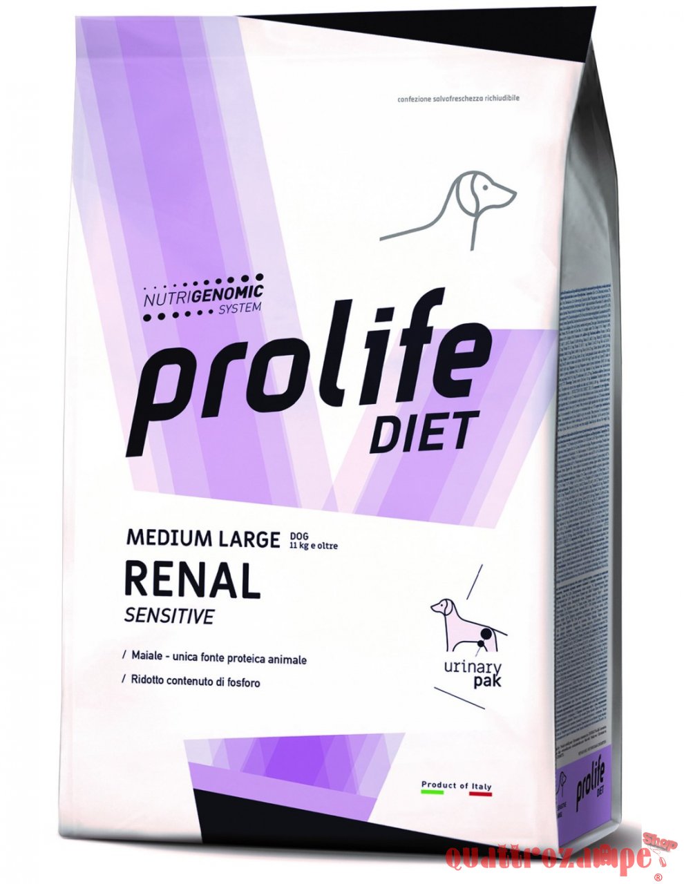 Prolife Dog Diet Medium Large Renal Sensitive 8 kg Crocchette Per Cani