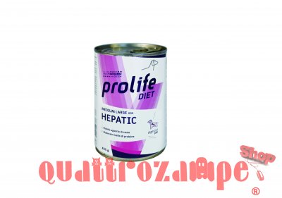 Prolife Dog Veterinary Hepatic 400 gr Umido