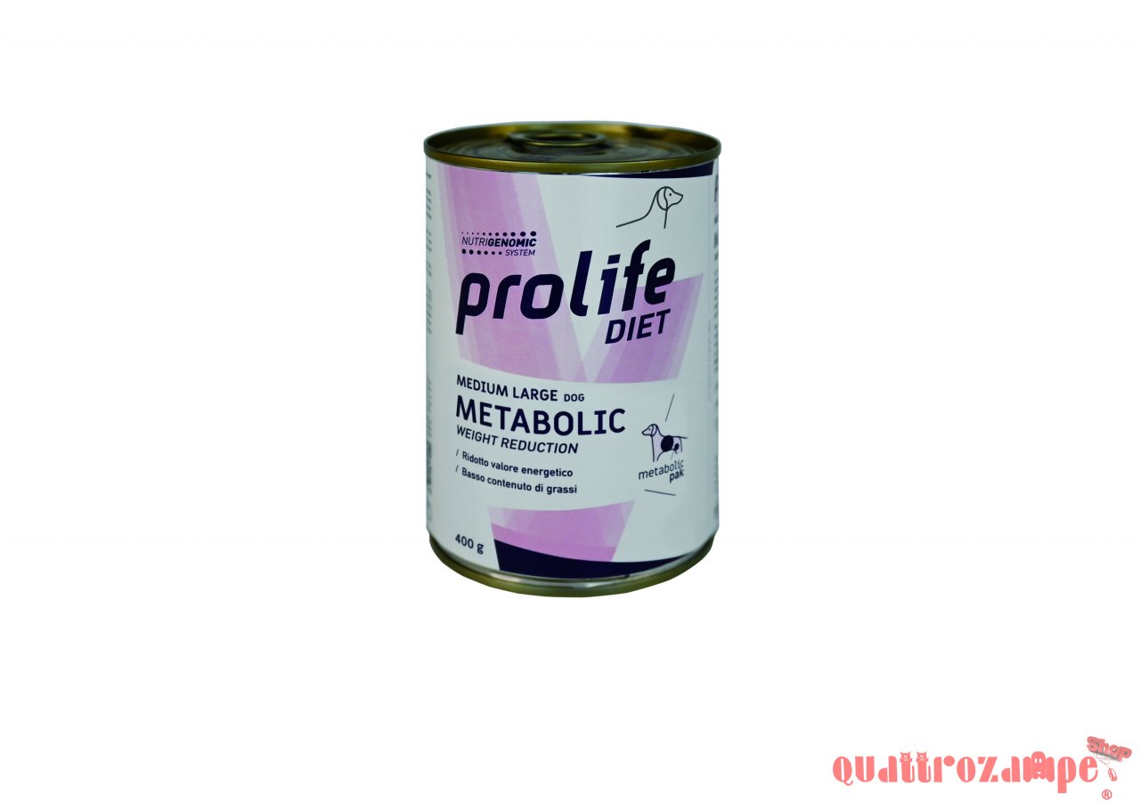Prolife Diet Dog Metabolic 400 gr Umido Per Cani