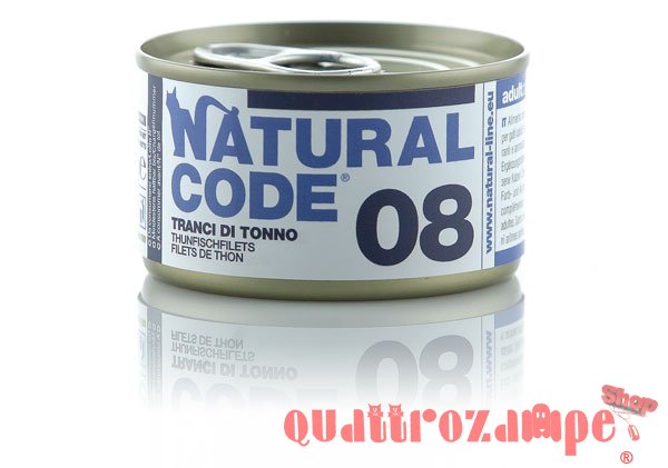 Natural Code 08 Tranci Di Tonno 85 gr Per Gatti
