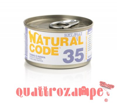 Natural Code Soft Jelly 35 Tonno e Papaya 85 gr Per Gatti