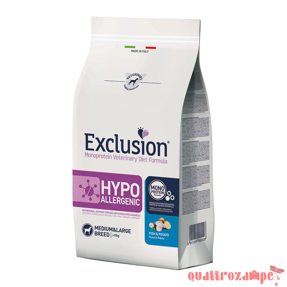 Exclusion Diet Hypoallergenic Pesce e Patate Crocchette Per Cane