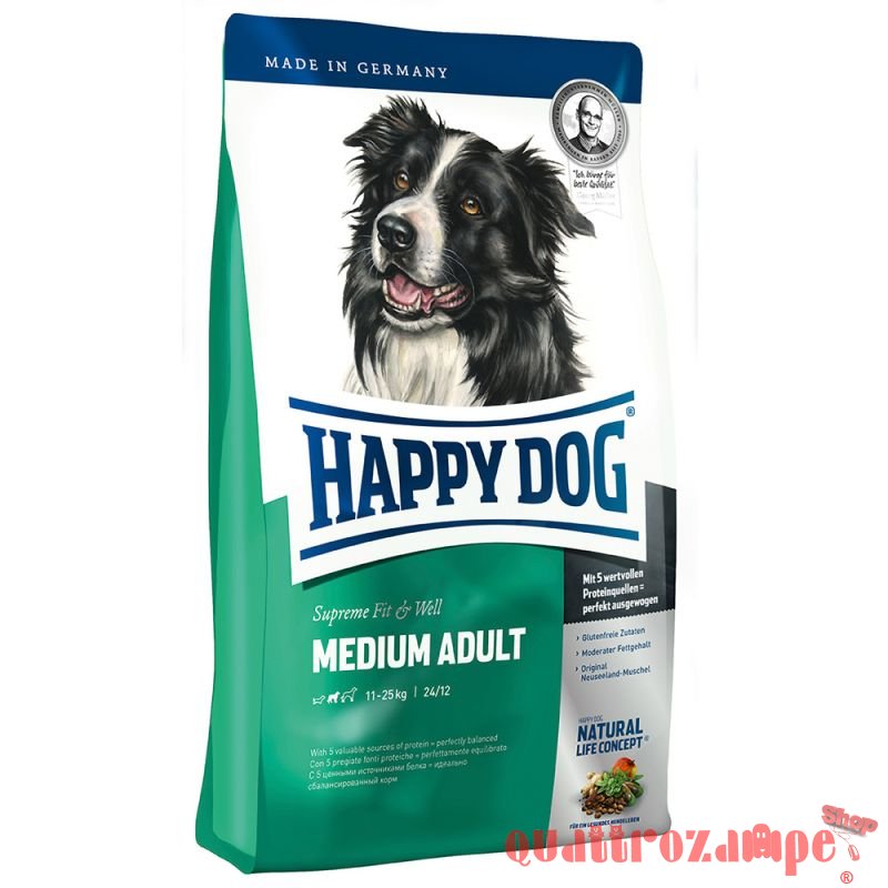Happy Dog Supreme Fit & Well Medium Adult 12,5 kg Per Cani