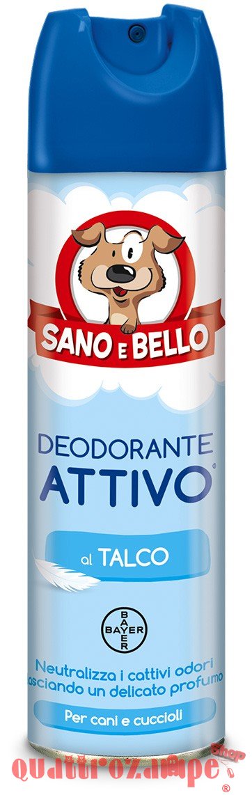 Bayer Deodorante Attivo Talco 250 ml Sano e Bello