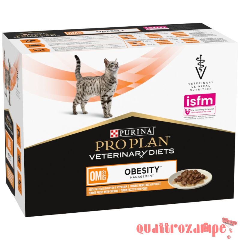 Purina Pro Plan Veterinary Diets OM Obesity Management Bustina 85 gr Per Gatti