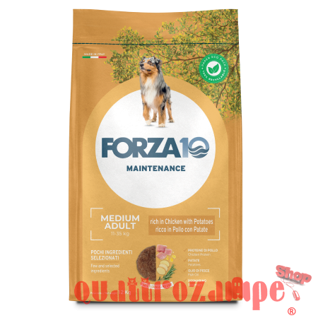Forza 10 Medium Adult Maintenance Pollo Patate 12 kg Per Cani