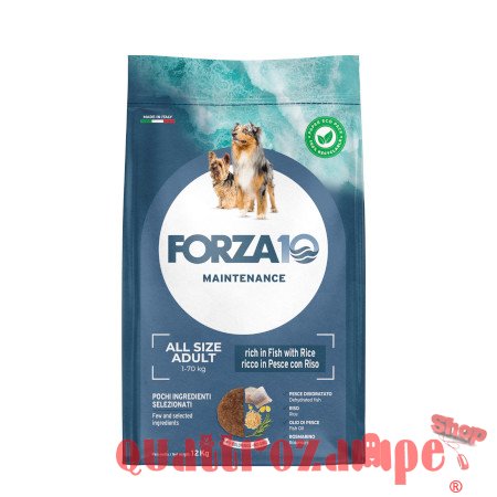 Forza 10 Adult All Breeds Maintenance Pesce e Riso 12 kg Per Cani