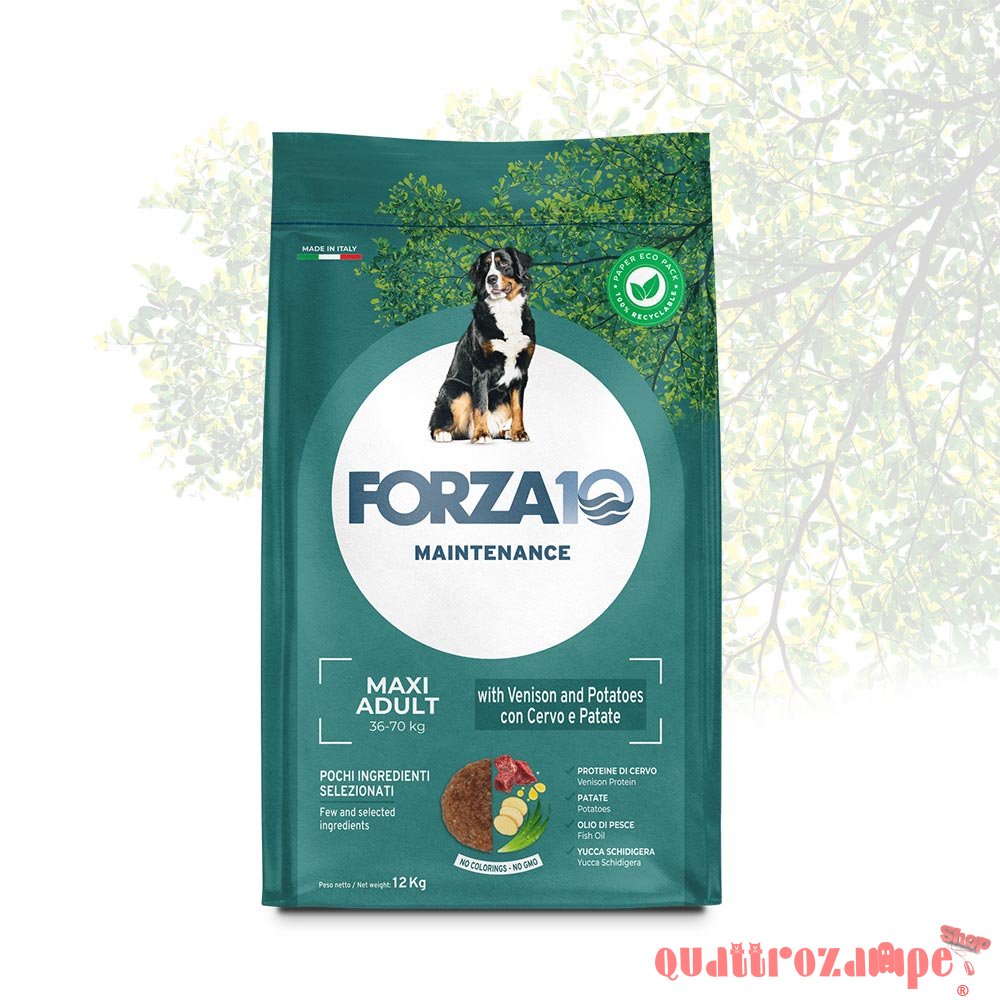 Forza 10 Adult Maxi Maintenance Cervo 12 kg Per Cani
