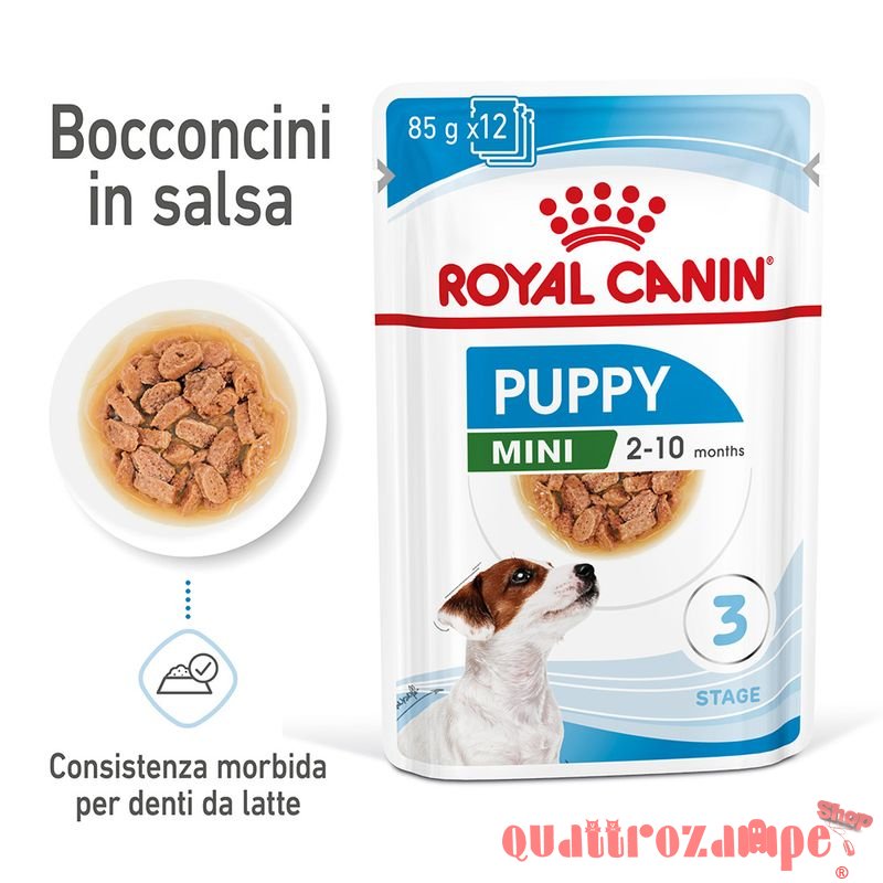 Royal Canin Mini Puppy 85 Gr Busta In Salsa Umido Per Cane