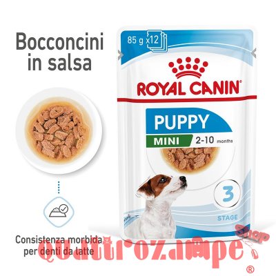 Royal Canin Mini Puppy 85 Gr Busta In Salsa Umido Per Cane
