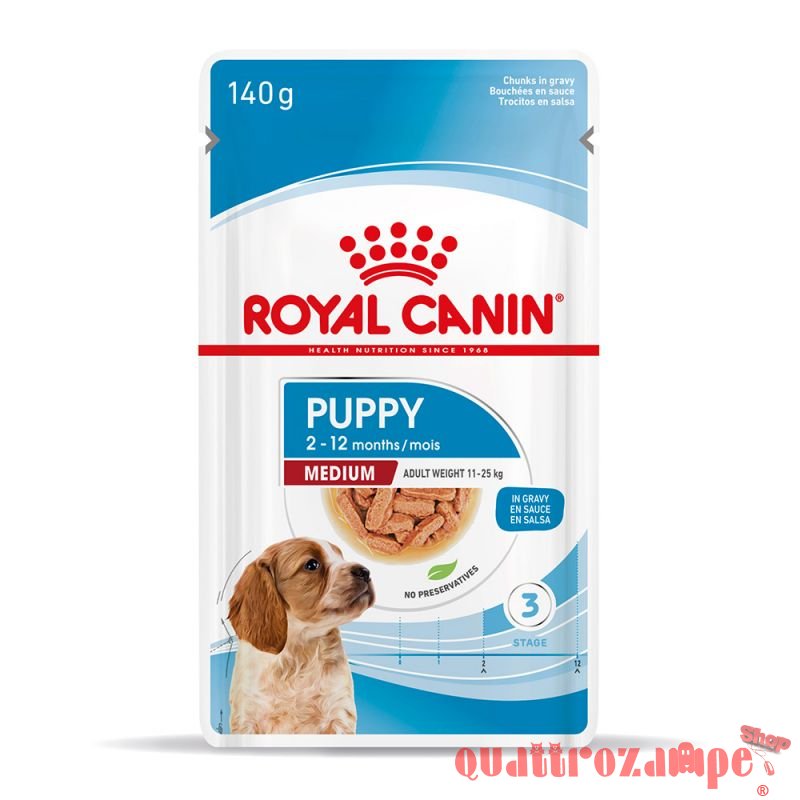 Royal Canin Medium Puppy 140 Gr Busta In Salsa Umido Per Cane