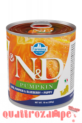Farmina N/D Umido Pumpkin Dog Puppy Agnello e Mirtillo