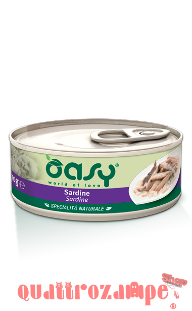 Oasy Cat Sardine Lattina Umido Per Gatti