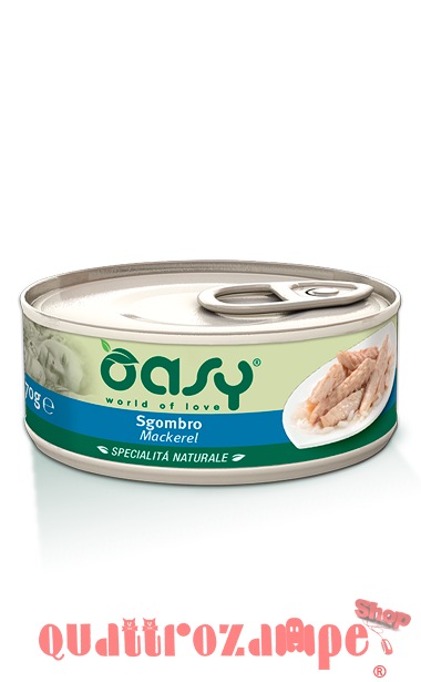 Oasy Cat Sgombro Lattina Umido Per Gatti