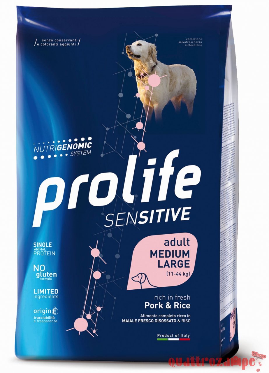 Prolife Dog Sensitive Mini Adult Maiale e Riso 2 Kg