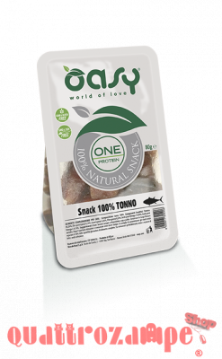 Oasy Snack One Protein Tonno 80 gr per Cani Monoproteico