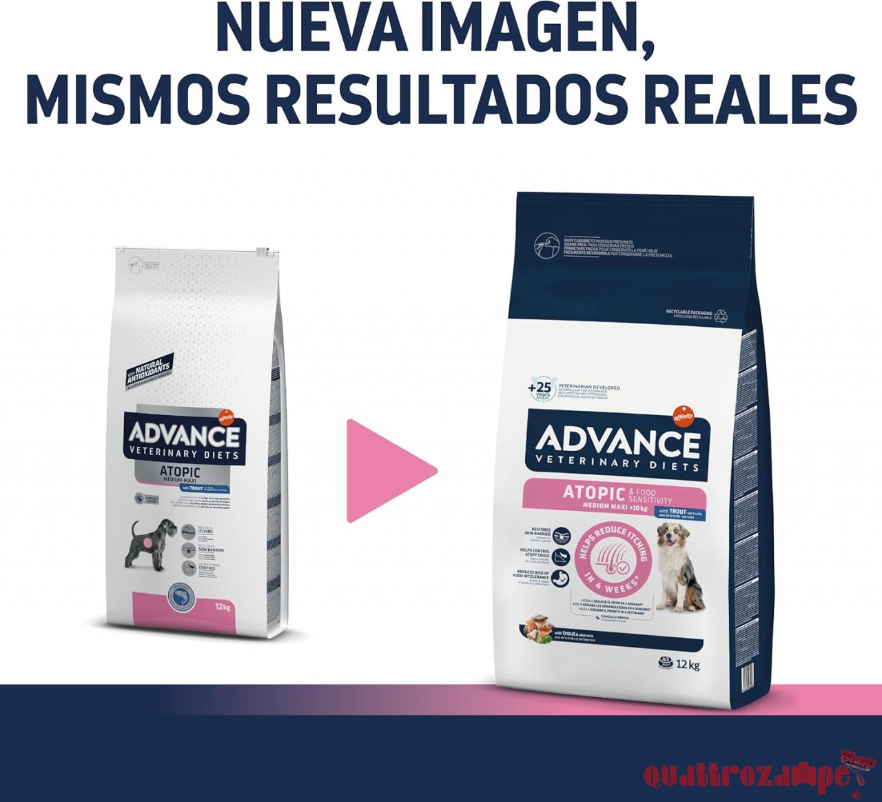 Advance Veterinary Diets Atopic Trota Medium Maxi Cane