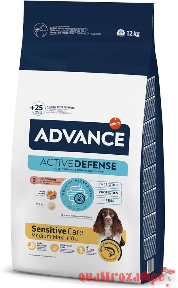 Advance Veterinary Diets Sensitive Medium Maxi Con Salmone e Riso