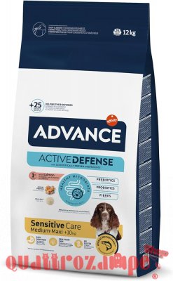 Advance Veterinary Diets Sensitive Medium Maxi Con Salmone e Riso
