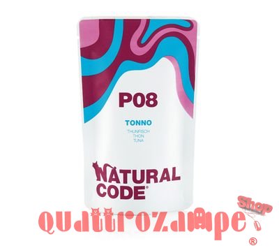 Natural Code P08 Tonno 70 Gr Per Gatti