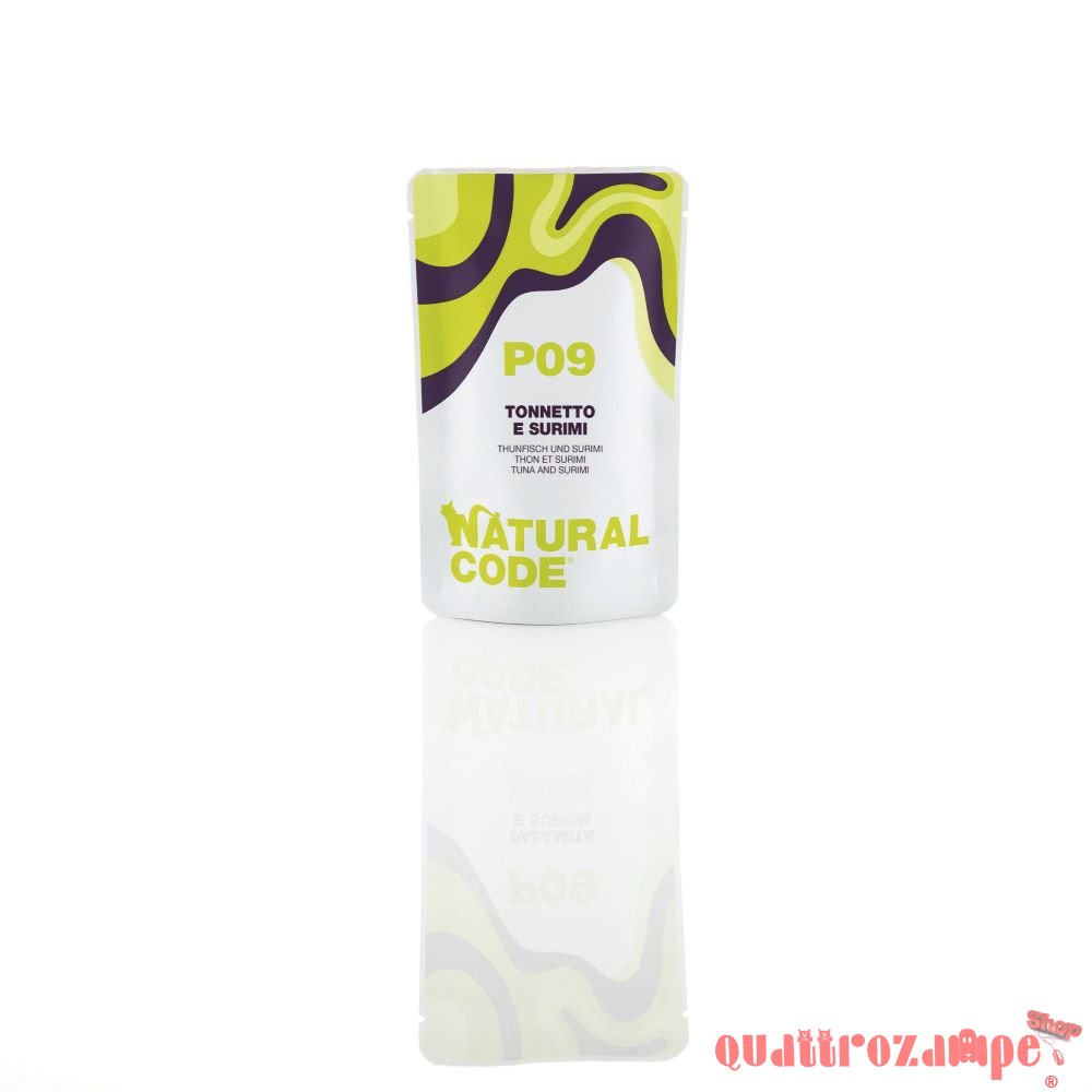 Natural Code P09 Tonnetto e Surimi 70 Gr Per Gatti