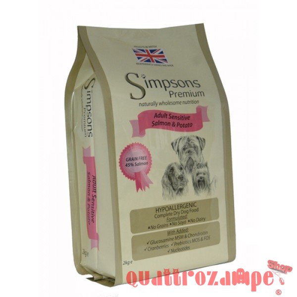 Simpsons Premium Adult Sensitive Salmone e Patate Cane