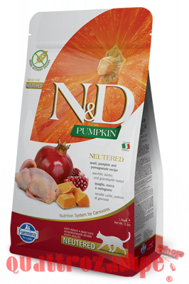 Farmina N/d Pumpkin Neutered Quaglia Zucca Melograno Grain Free Per Gatti