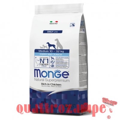 Monge Superpremium Medium Junior Puppy Cane Pollo