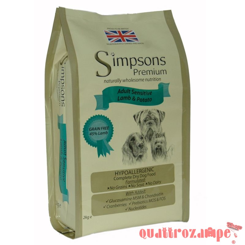 Simpsons Premium Adult Sensitive Agnello e Patate Cane
