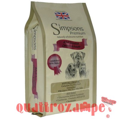 Simpsons Premium Adult Sensitive Pollo e Patate Cane