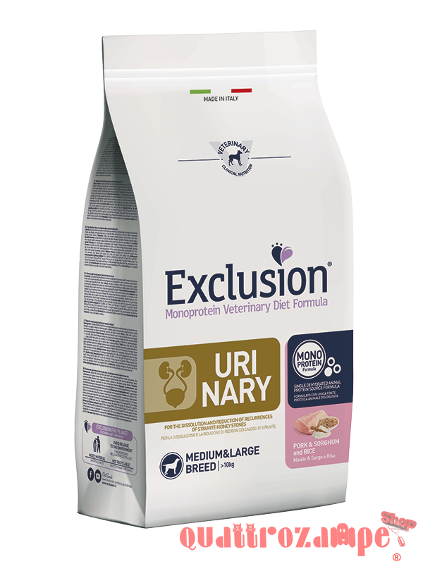 Exclusion Diet Urinary Medium Large Maiale Crocchette Per Cani