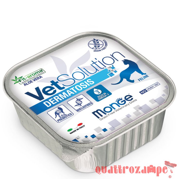 Monge VetSolution Dermatosis 100 gr Vaschetta Umido Per Gatti
