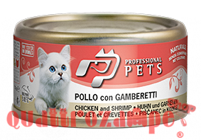 Professional pets 70 gr Pollo e gamberetti