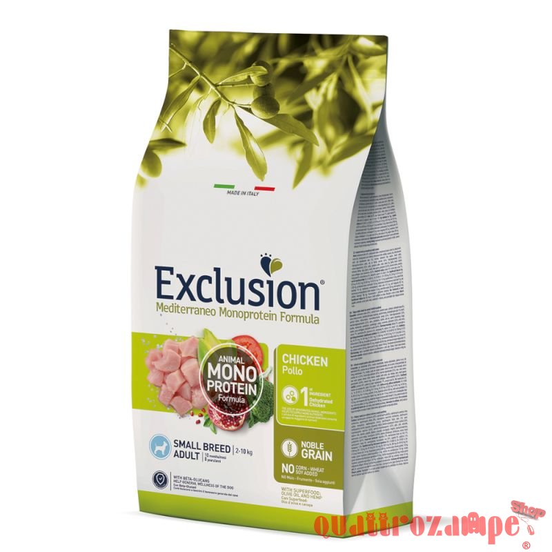 Exclusion Mediterraneo Small Breed Adult Pollo Chicken