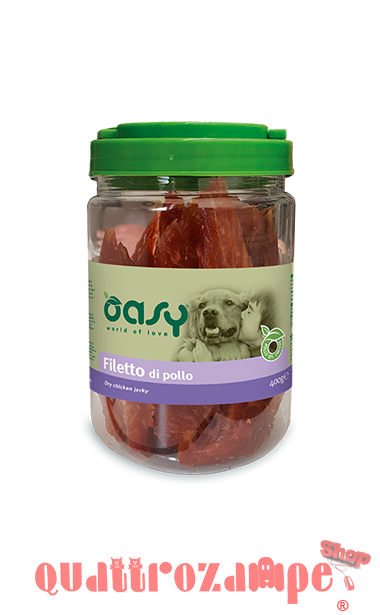 Oasy Snack Filetto di Pollo 400 g per Cani